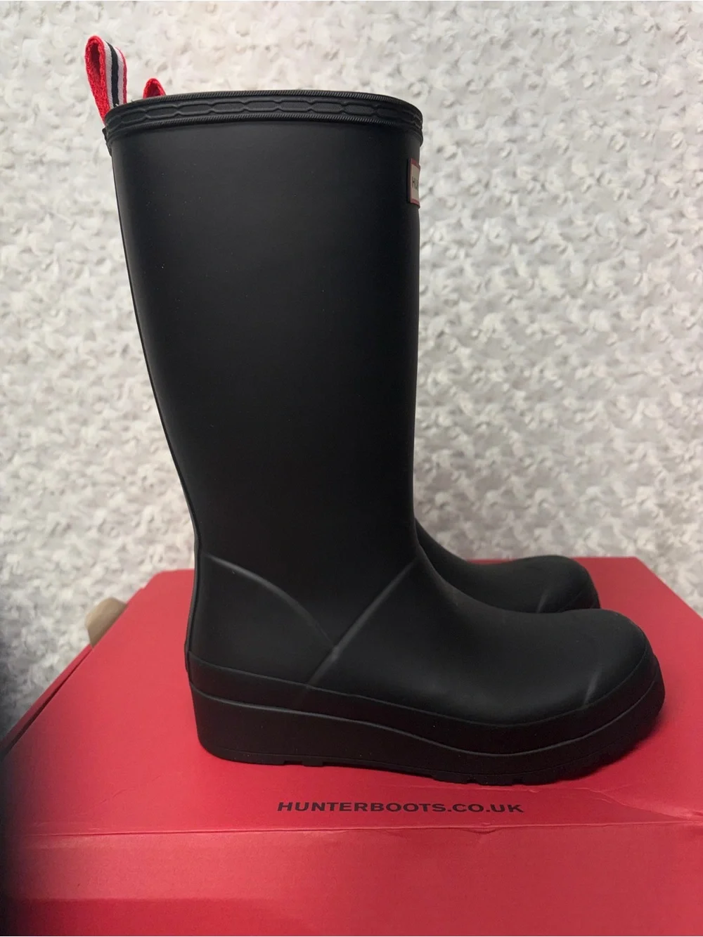 Hunter Black Tall Rain Boots
